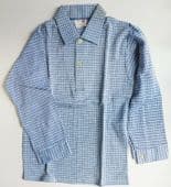 Vintage boys check shirt 1960s 1970s age 8 long sleeved cotton Ladybird UNUSED